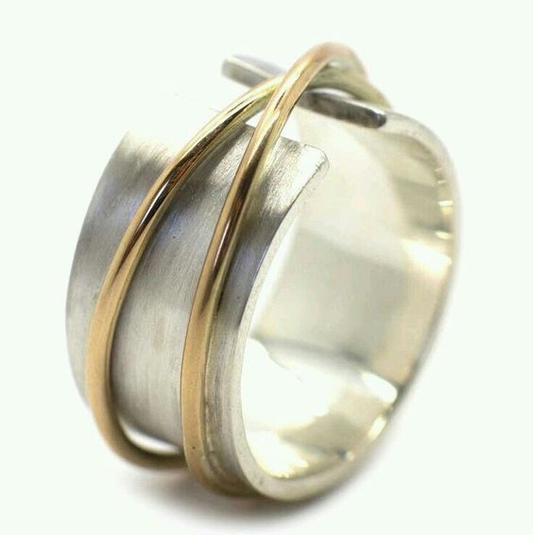 Anello Vintage in Oro e Argento