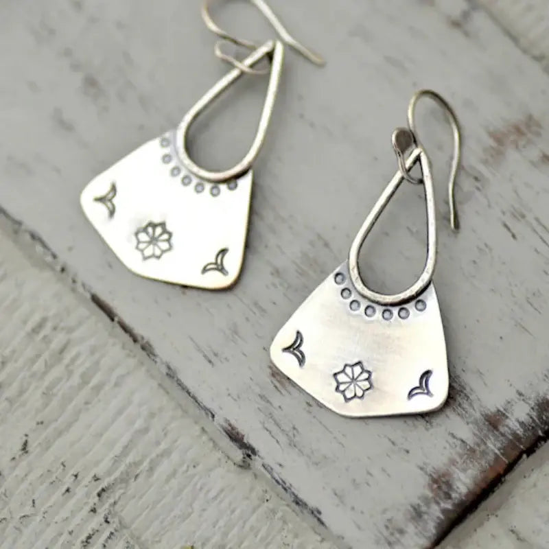 Orecchini vintage pendenti in argento