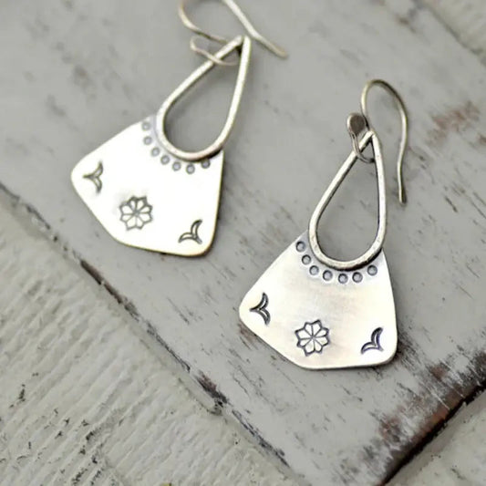 Orecchini vintage pendenti in argento
