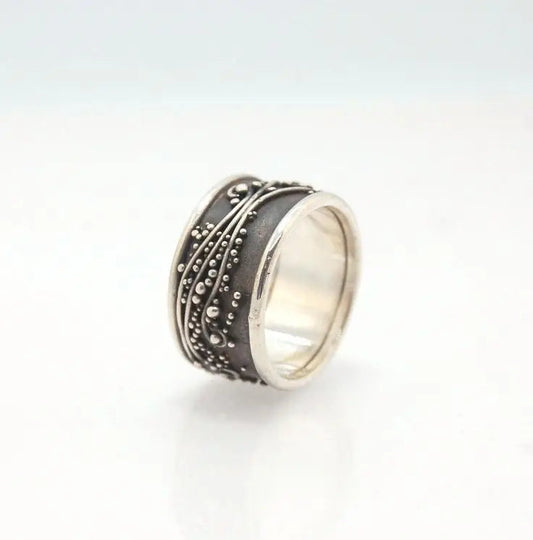 Anello Vintage Argento Scuro