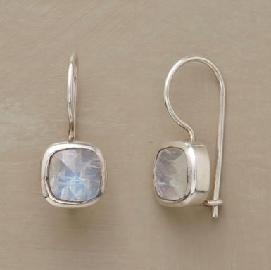 Orecchini vintage con luna e cubic