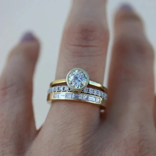 Set di Anelli Vintage Brillanti