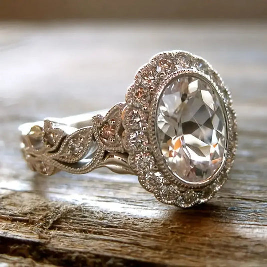 Anello di vetro Heller con intarsi