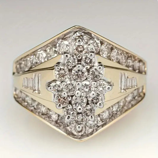 Anello vintage scintillio dorato