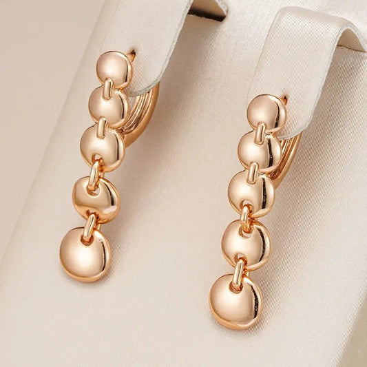 Orecchini pendenti eleganti in oro placcato