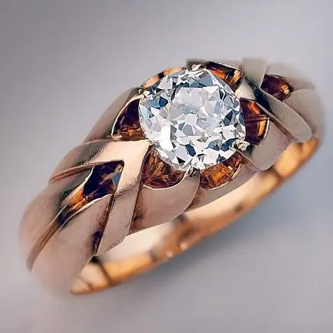Anello a Rosa con Cristallo Vintage