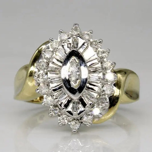 Anello Brillante in Oro di Cristallo