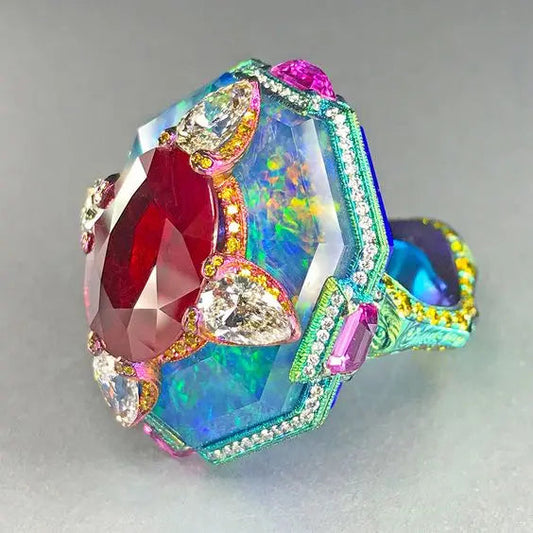 Anello Vintage Multicolore