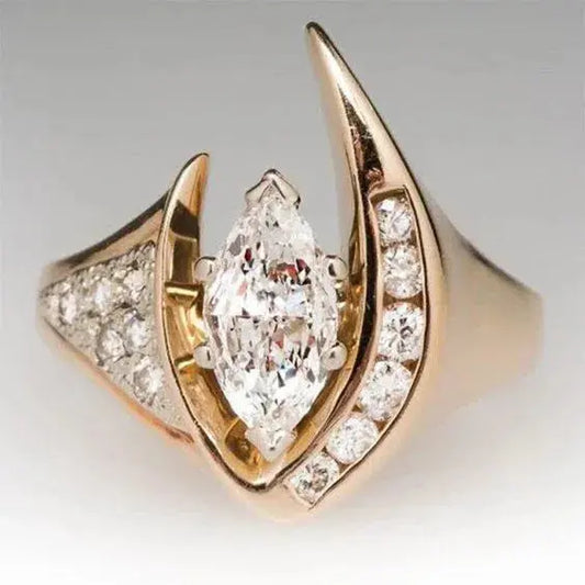 Anello brillante a pois vintage