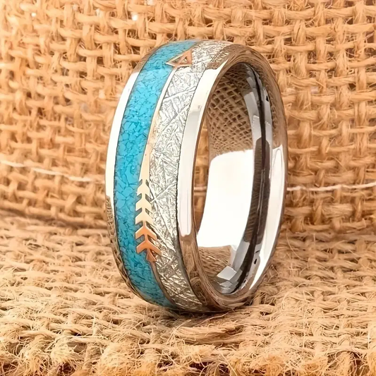 Anello in argento smaltato vintage