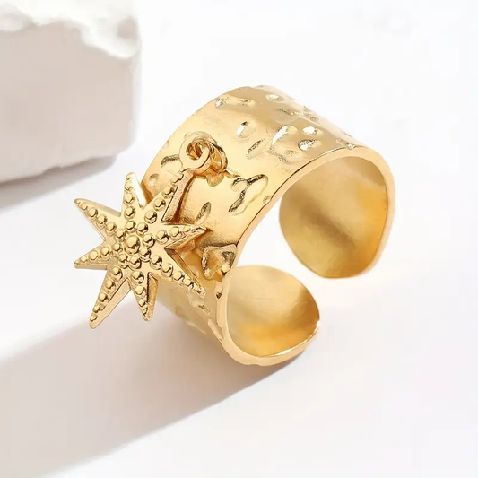 Anello aperto Golden Star