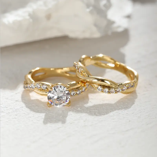Set di anelli con zirconi
