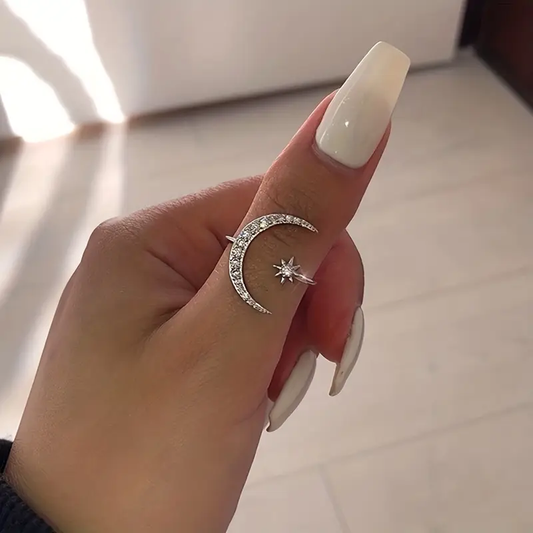 Anello in Zirconia Luna Argento