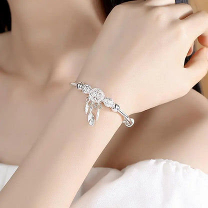 Tormaline di argento 925 regolabile braccialetto con sogno-cattura