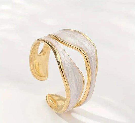 Anello vintage in oro bianco
